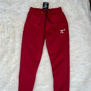 Red pants jumpsuit jogger cute sweatpants unisex